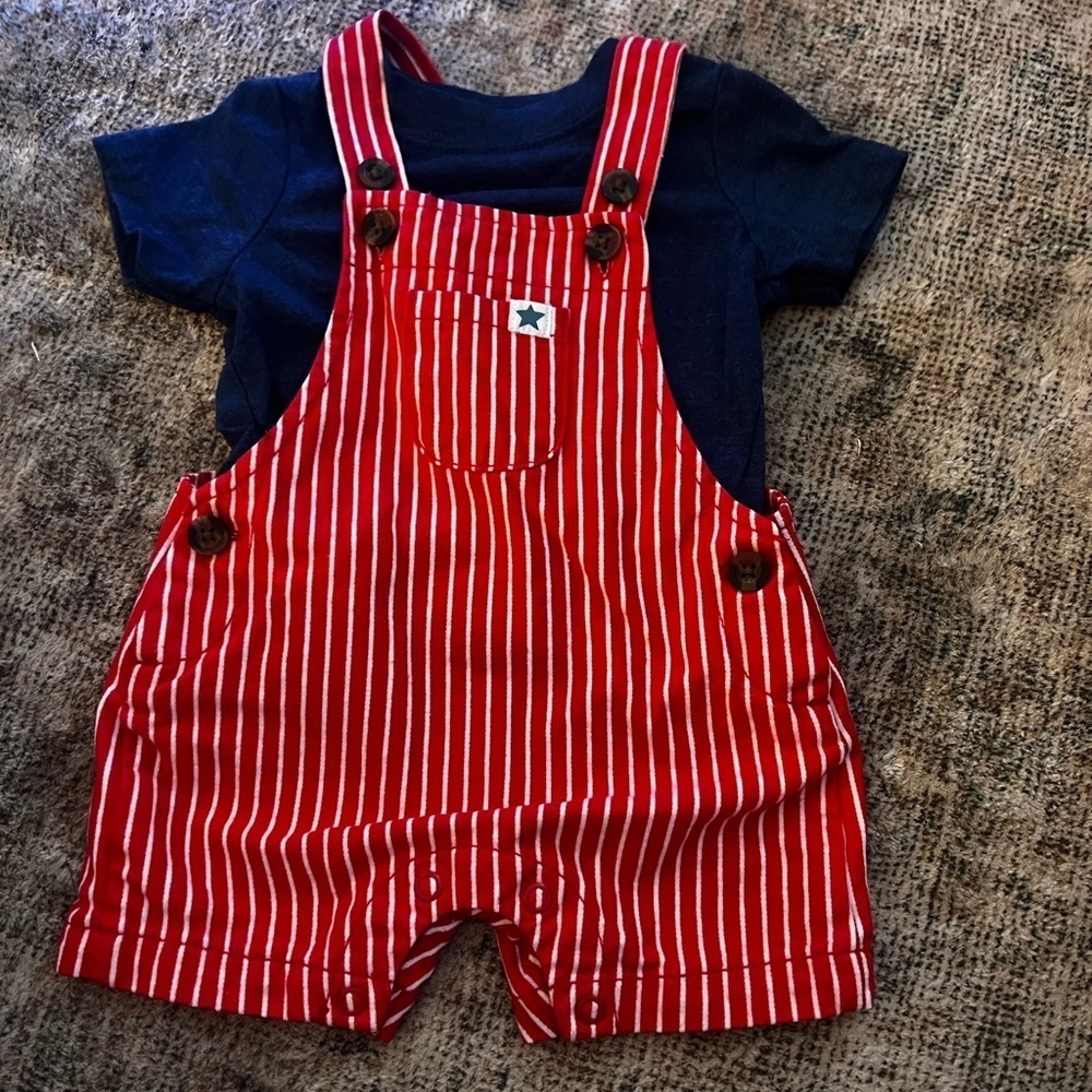 🇺🇸Carter’s Patriotic Overall Set 3 Months